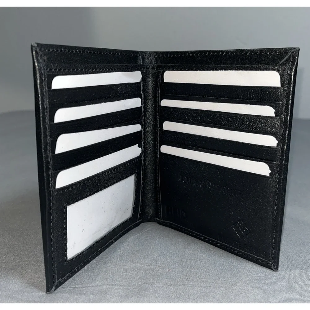 F&L CLASSIC RFID Blocking Mens Bi-Fold Style Premium Leather Wallet New In Box